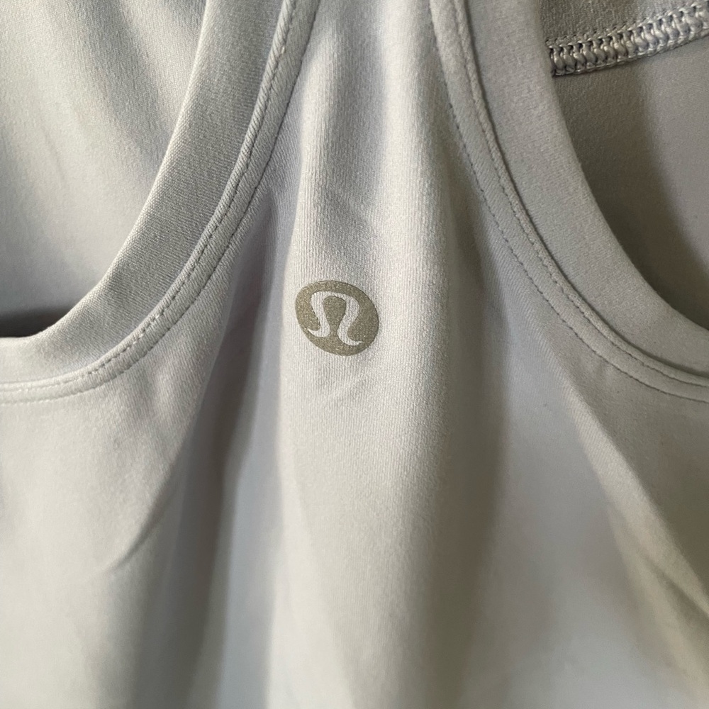 lululemon athletica Light Gray Tank Top